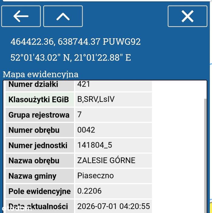 Urokliwa nieruchomość w Zalesiu Górnym.