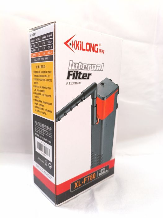 Внутрішній фільтр для акваріума Xilong XL-F780, 12W, 850л/год