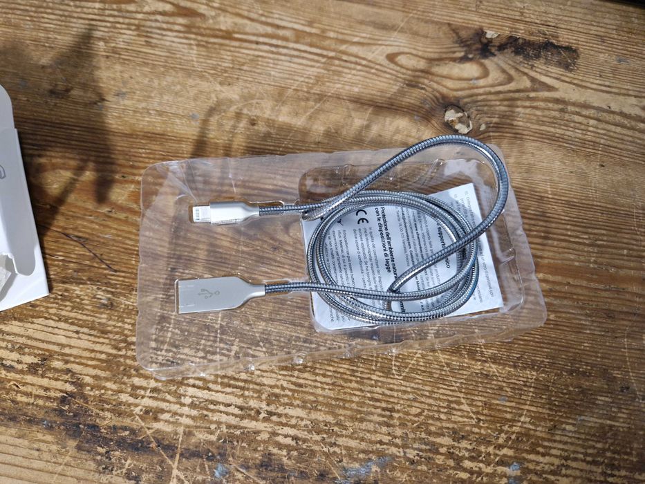 Kabel Silver Monkey USB - Apple Lightning 1 m srebrny (3756)