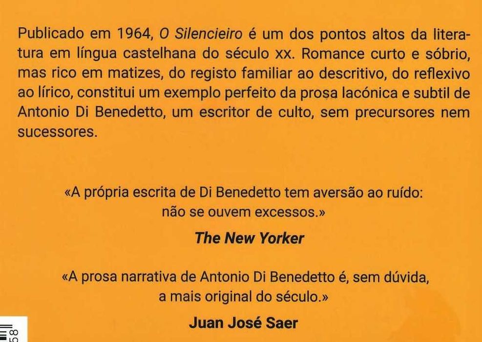 ANTTONIO DI BENEDETTO «Os Suicidas» e «O Silencieiro»