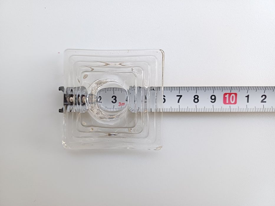 2 pequenos castiçais/porta-velas de vidro