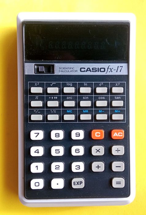 Калькулятор Casio fx-17 винтажный
