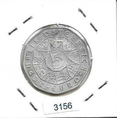 Áustria - - 5 Euros - 2008 - - Herbert von Karajan - - Moeda  de Prata