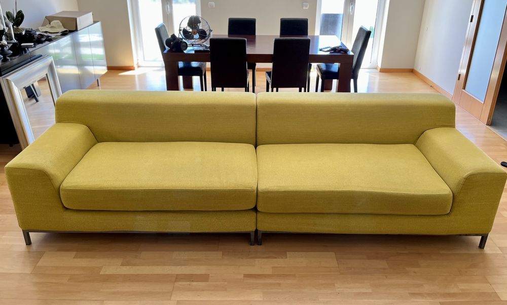 Sofá IKEA esverdeado 3m