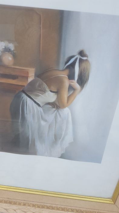 4 quadros  com bonita moldura  em madeira  para  decoração
