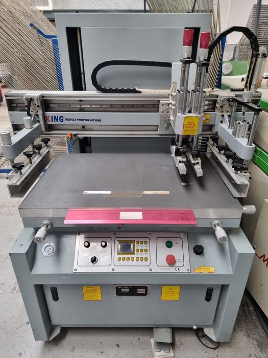 Máquina semi automática serigrafia e tunel secagem