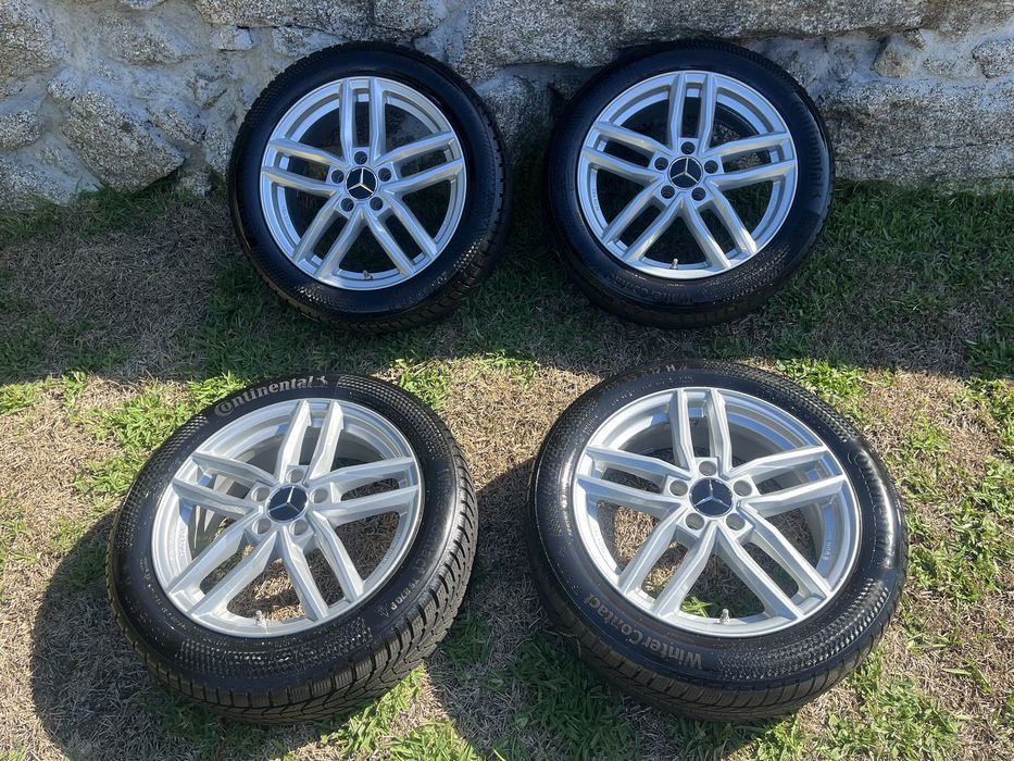 4 Jantes 17 Mercedes 5x112 - Com 4 Pneus (205/55/17)