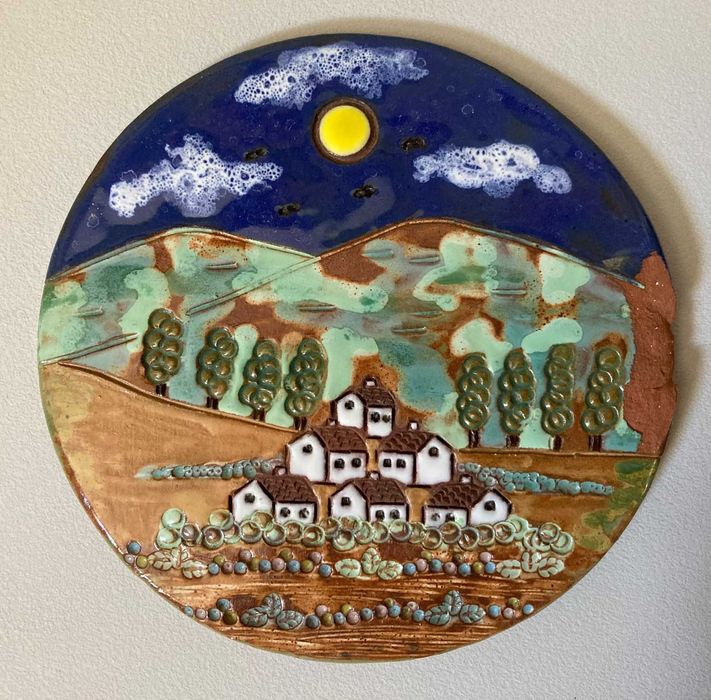 Placa Decorativa de Parede Artesanal
