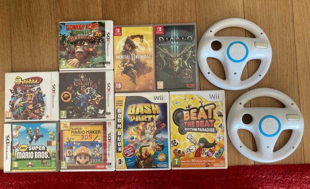 Nintendo Switch, 3DS, NDS, Wii, PSP, Xbox, and Xbox 360 Games64751225676418123