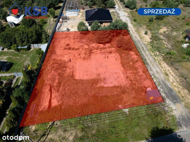 Działka z projektem + fundament 1500m2 Wymysłów