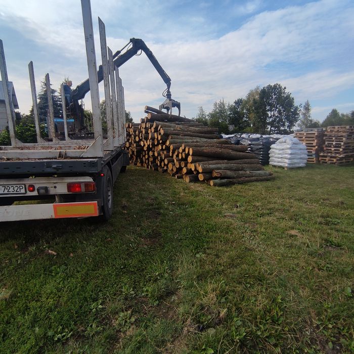 Drewno kominkowe, opałowe, sezonowane, dąb, suche, dostawa