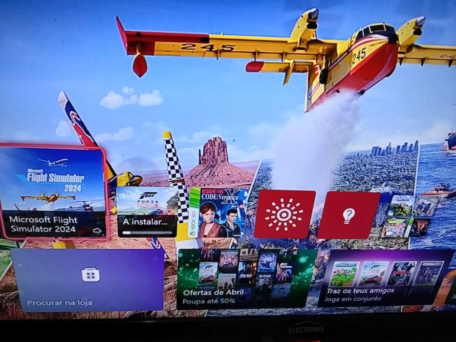 Xbox One com comando e jogo