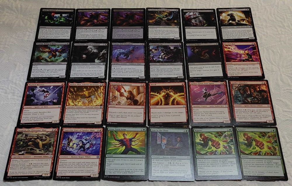 Lote De 92 Cartas Magic The Gathering - Spider-Man