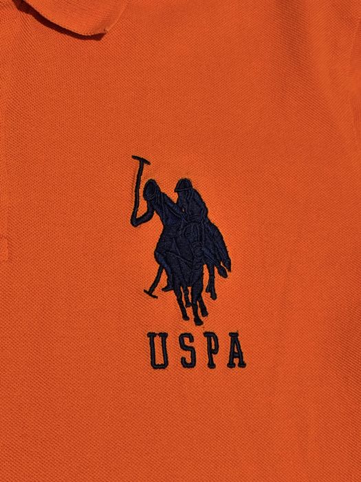 Поло U.S. Polo Assn помаранчеве, розмір M