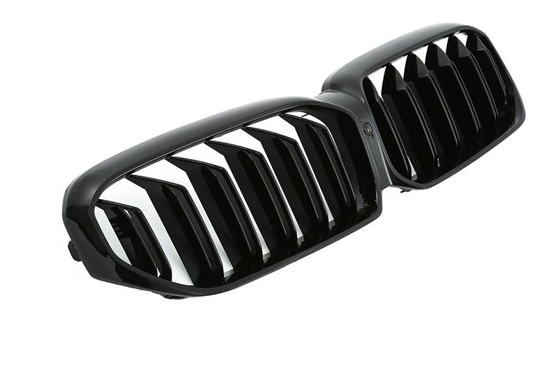 GRELHA DIANTEIRA LAMA DUPLA PRETO BRILHO PARA BMW SERIE 5 G30/G31 2020--