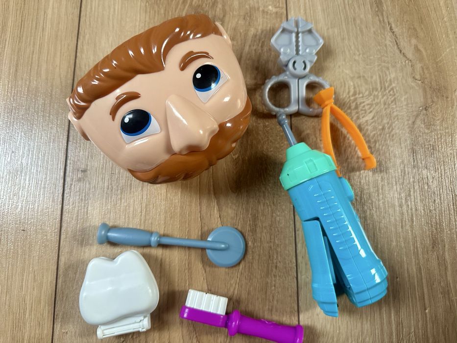Mega zestaw play-doh lodziarnia, dentysta, koniki, straz pozarna