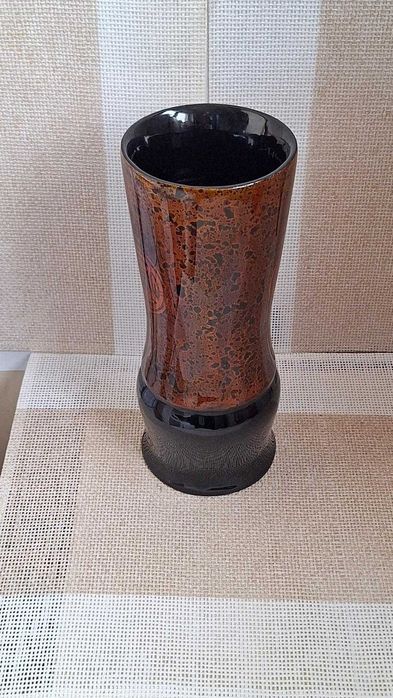 WYSOKI wazon / flakon z Laki, na suche bukiety i żywe kwiaty PRL retro