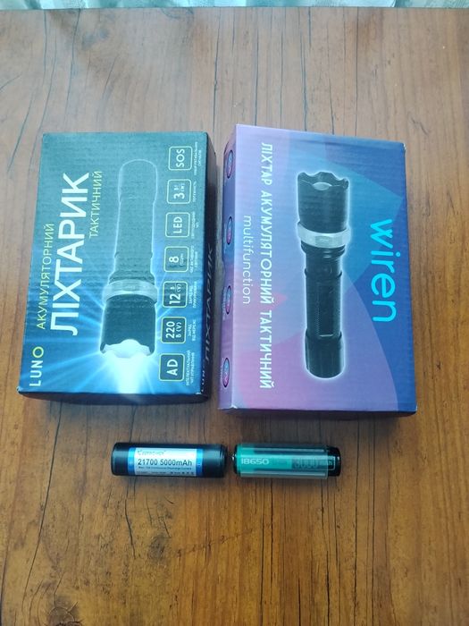 Ліхтар акумуляторний світлодіод Т6