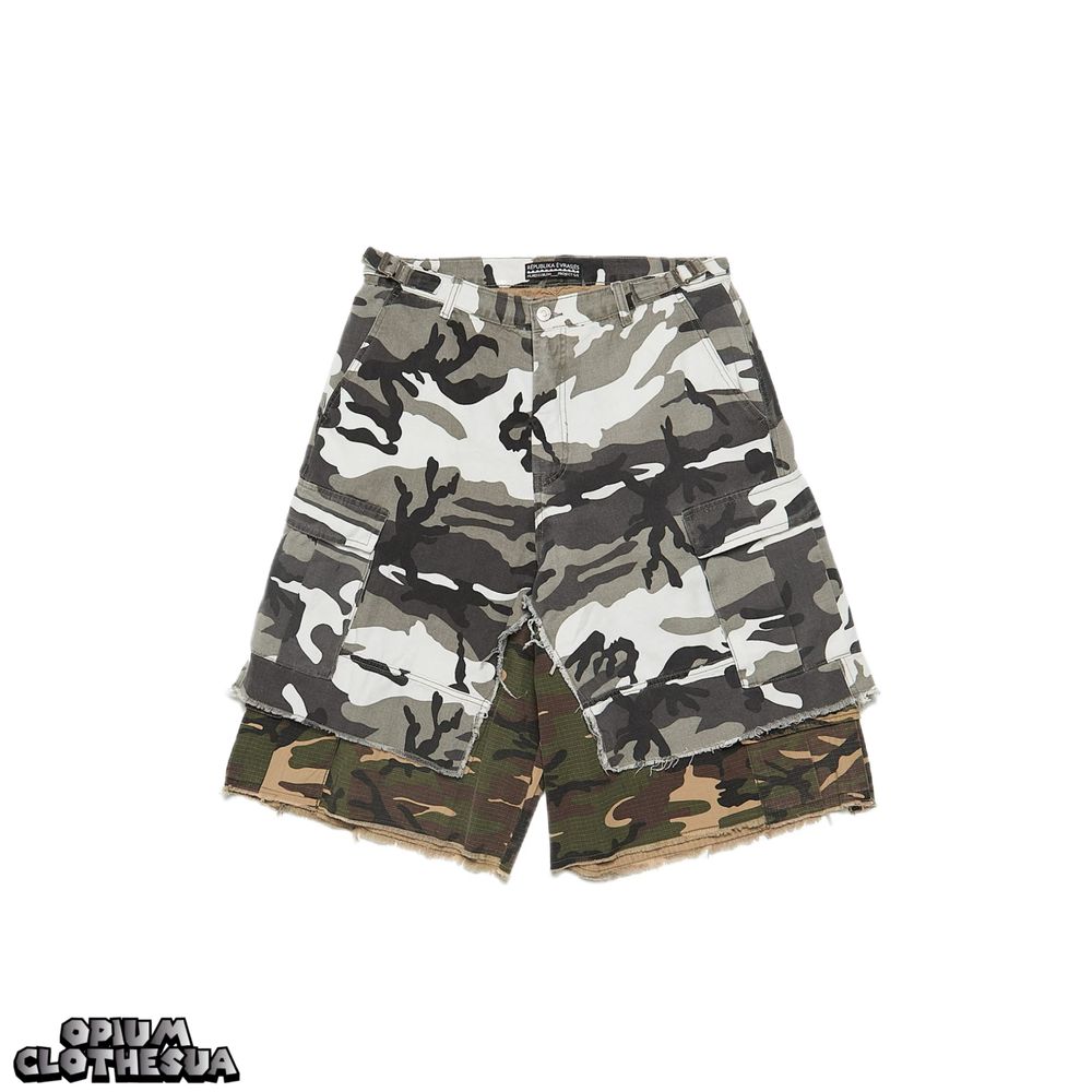 パンツ Project G/R Camo Cargo Shorts ☆Project G/R☆3-QUARTER CONVERTIBLE CARGO SHORTS - CAMO