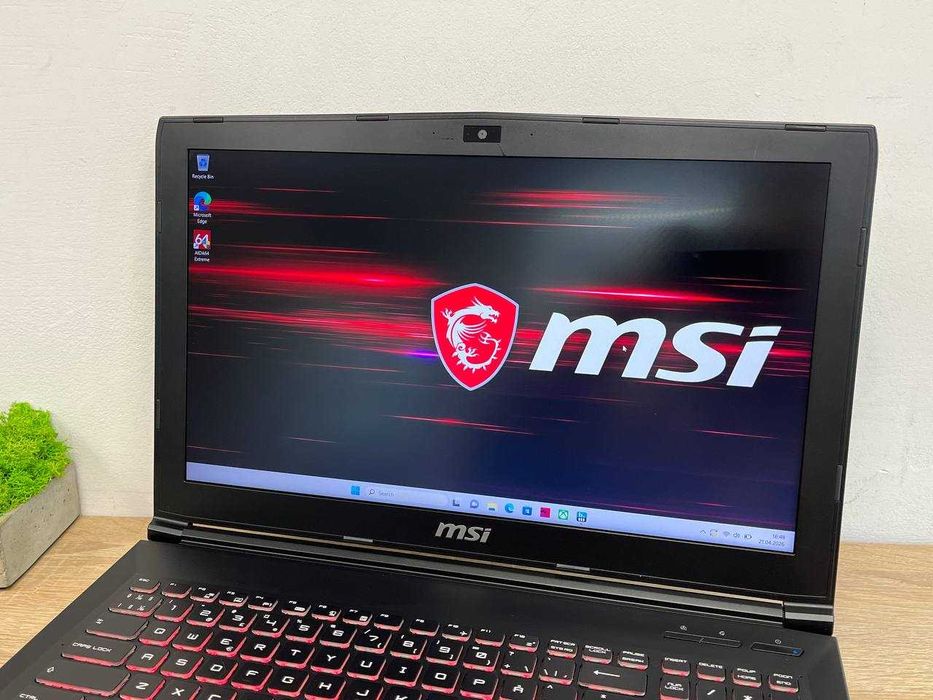 Ігровий ноутбук MSI GP62MVR 15.6` FullHD i7-7700HQ GTX1060 3GB 192Bit 16DDR4 SSD 512GB+1TB HDD Гарантія 3 Міс Магазин МСІ