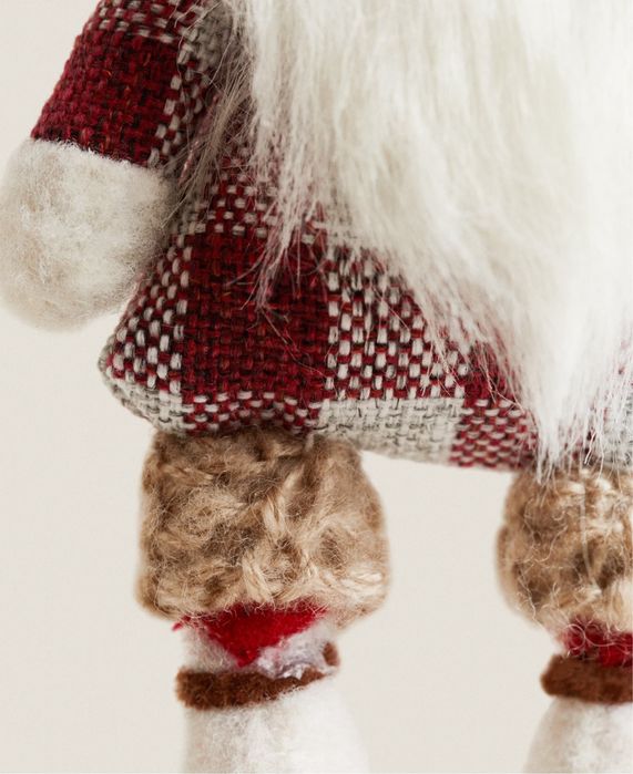 Gnomo Decorativo Pompom Branco Zara Home NOVO