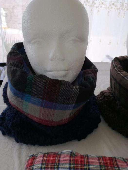 Golas em lã forradas com flanela