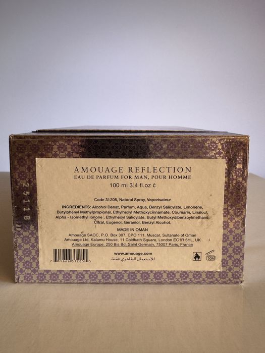 Amouage Reflaction Man 2020 batch