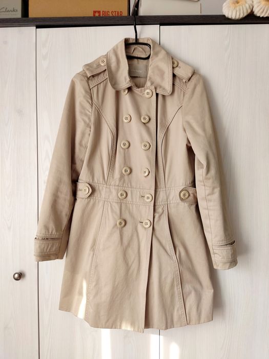 Beżowy płaszcz orsay