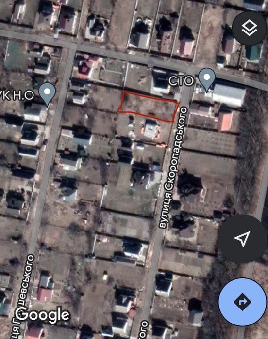 Продам участок Чернигов ул Скоропадского