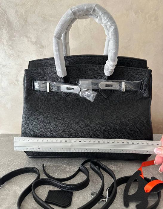 Жіноча Шкіряна  в стиле hermes birkin 30см.Epme