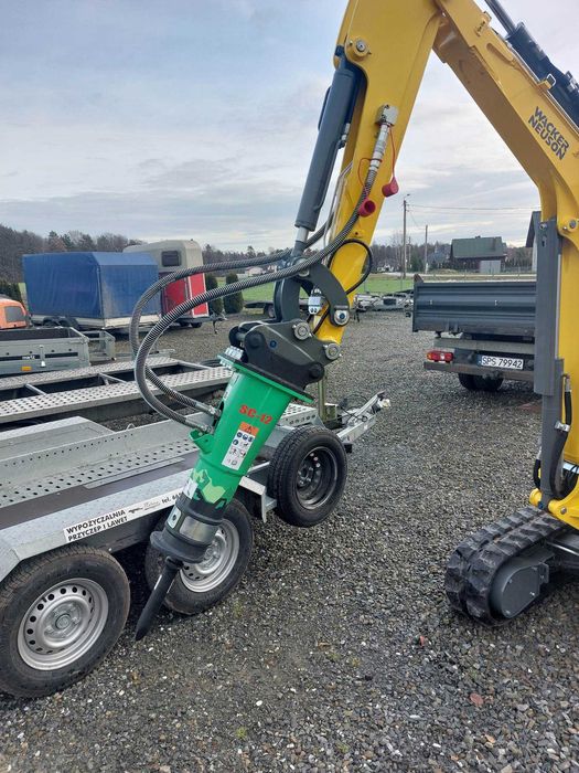 Wynajem młota do kucia do Minikoparki Wacker Neuson Easy Lock Wynajem