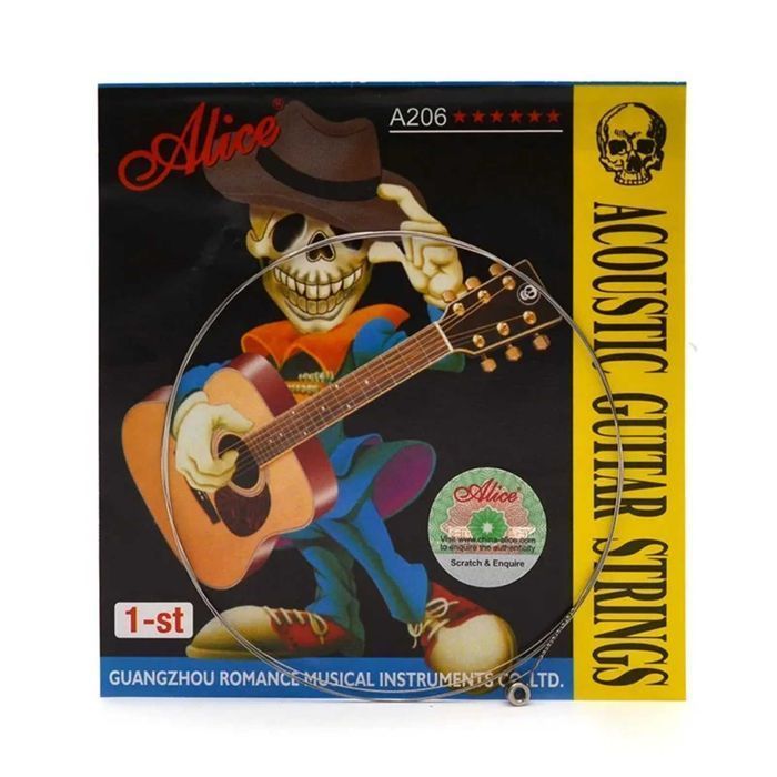 Первая Струна Alice A206-SL для акустической гитары (.011) 1-st (E)