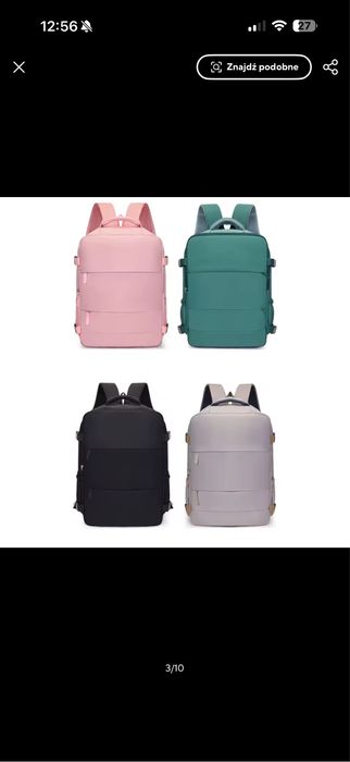 Plecak do samolotu podręczny