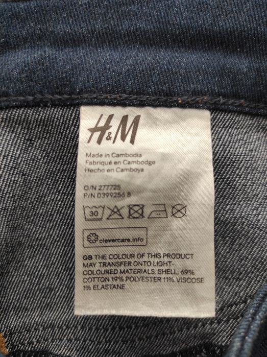 Ciemne jeansy rurki H&M