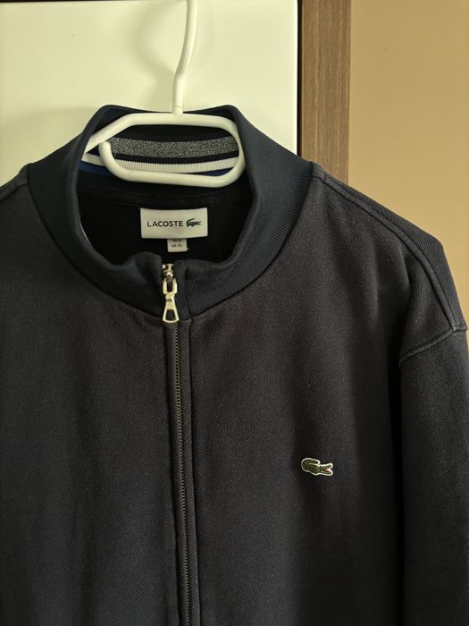 Granatowa bluza lacoste bez kaptura