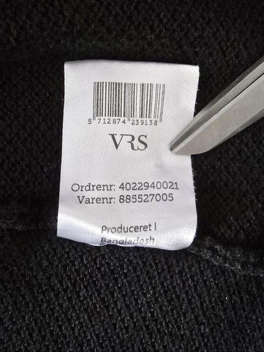 VRS czarna koszulka longsleeve rozmiar XXL długi rękaw