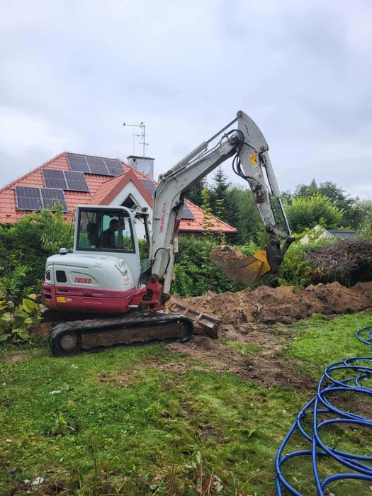 Usługi koparka, transport, ROBOTY ZIEMNE, wiertnica