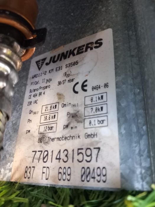 Ventilador psra esquentador junkers/ vulcano