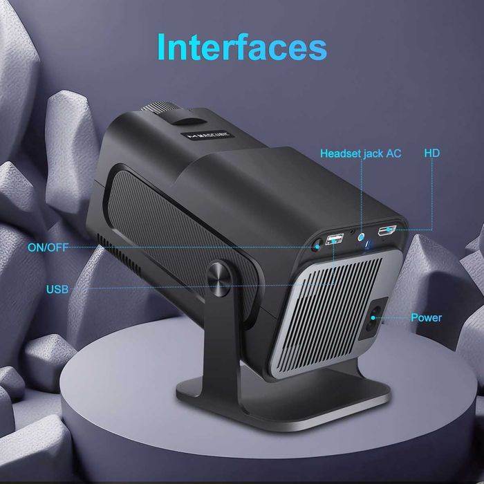 Projektor rzutnik 4K ANDROID WIFI FULL HD Magcubic HY320 czarny