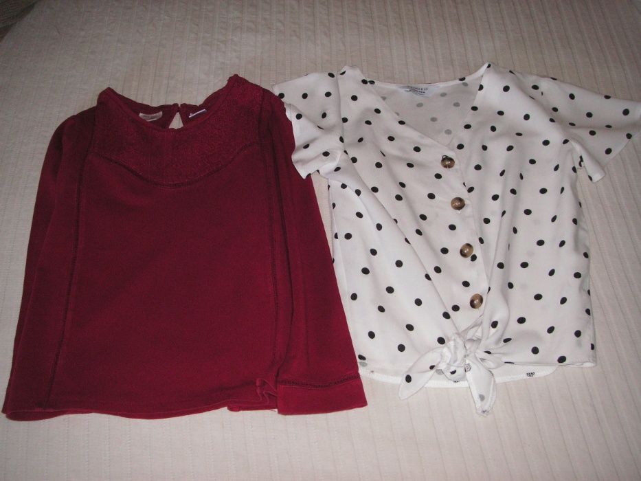 T Shirt / Túnica Zara e Blusa Primark T-3/4 e 9/10 Anos - Menina