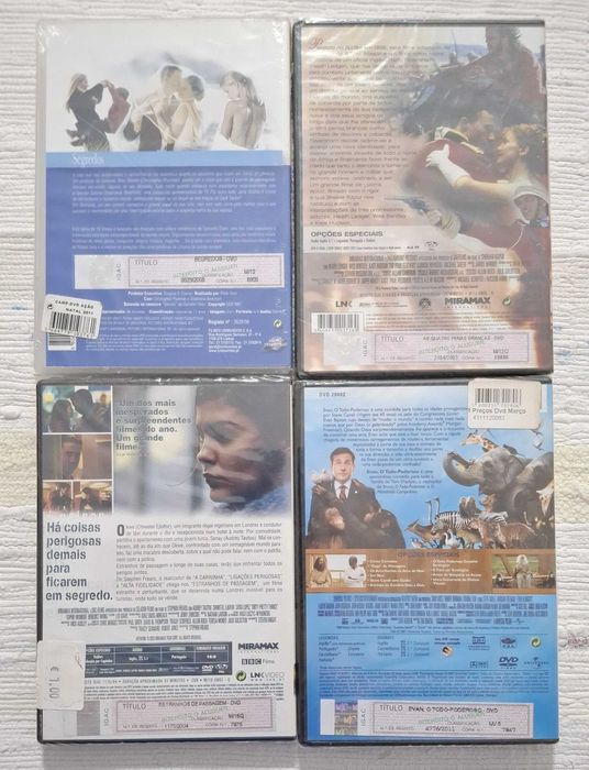 (Lot 14) 4 DVDs brand new and sealed (the price indicated is for 1 DVD)64586168408579121