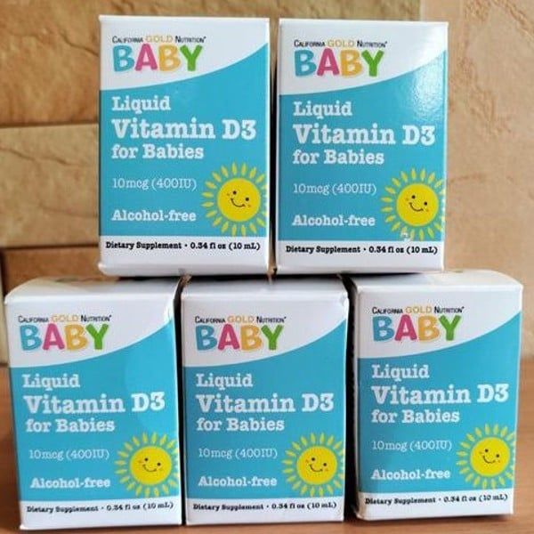 Витамин Д3, витамин D3 для детей на масляной основе, жидкий, 10 мкг