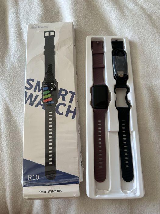 Smartwatch Blackview R10 Roxo + Bracelete Extra Preta Novo