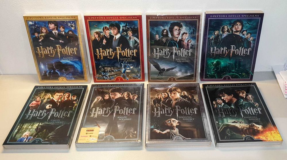 Harry Potter  Wyd.Kolekcjonerskie 8 filmów 16 DVD  Dubbing PL