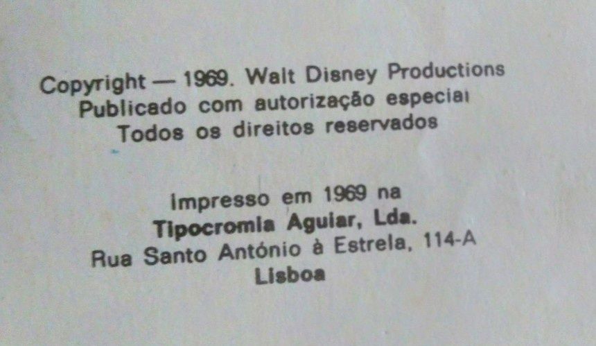 Raro livro de bolso 1969 Walt Disney O Grande Detetive, edição da Agên