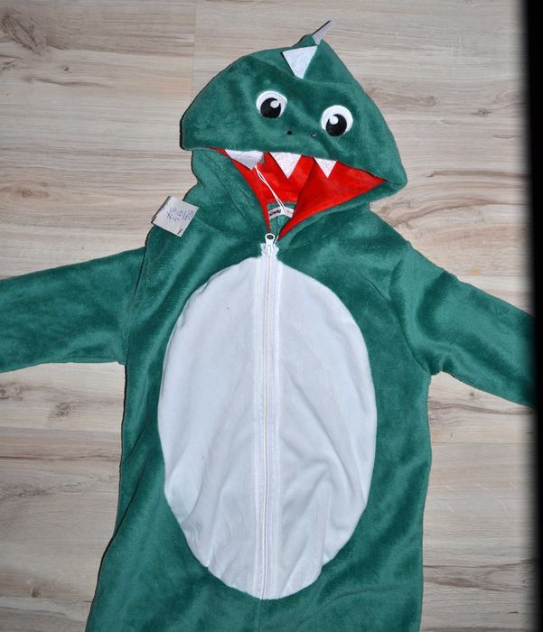 126^ dinozaur smok strój przebranie piżama 5/6 Lat_ 110/116