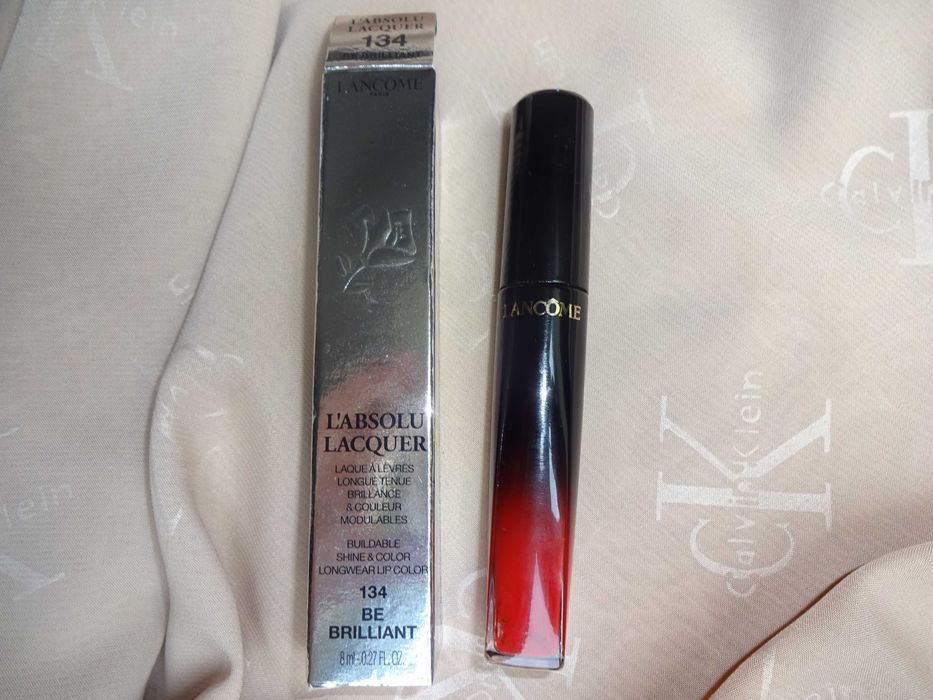 LANCOME 134 be brilliant L'ABSOLU LACQUER błyszczyk do ust pomadka