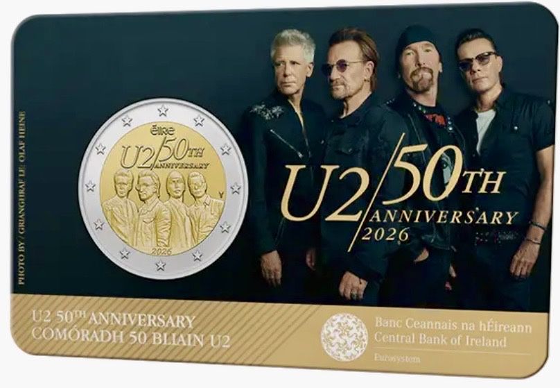 Moeda coincard 2€ U2