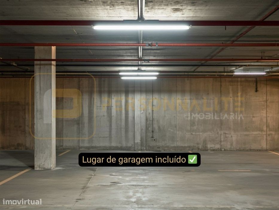 Apt. T2 Centro | Varanda | Lugar de garagem