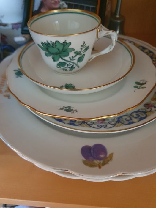 filiżanki spodeczki figurki Miśnia Ohme KPM Rosenthal TPM